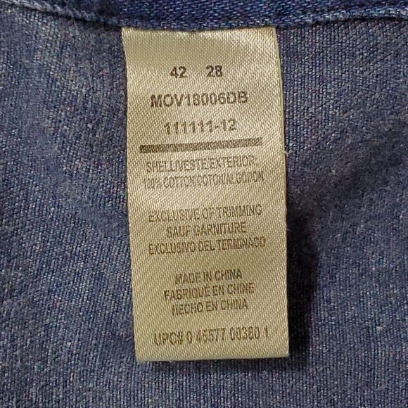 Liberty Overalls Sz 42/28 Men Carpenter Medium Wash Front Pocket  Workwear - Picture 5 of 13